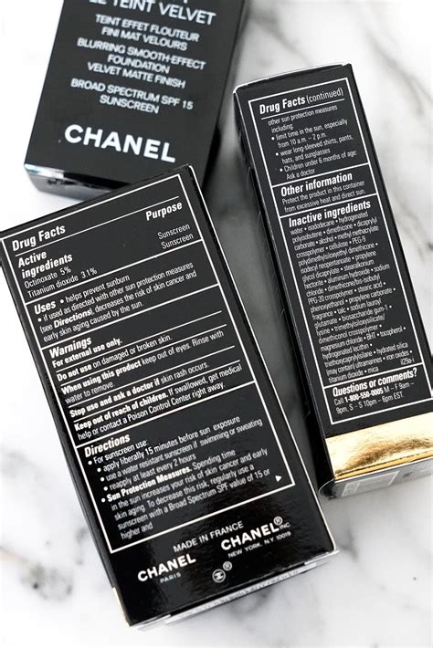 chanel ultra le teint ingredients